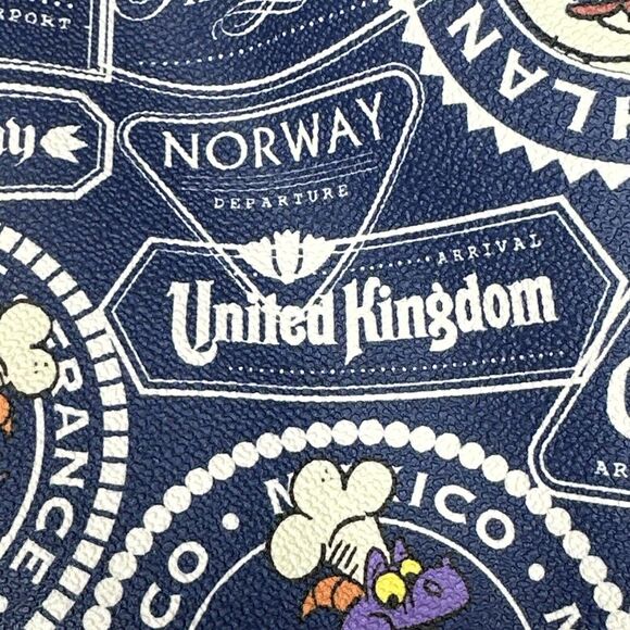 Disney Parks Dooney & Bourke Tote Bag 2017 Epcot Food Wine Festival Figment - Picture 6 of 15